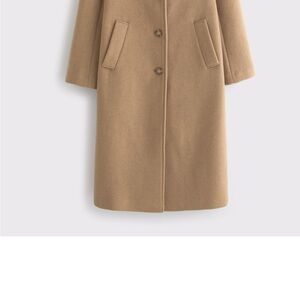 Abercrombie & Fitch Tan Wool Coat